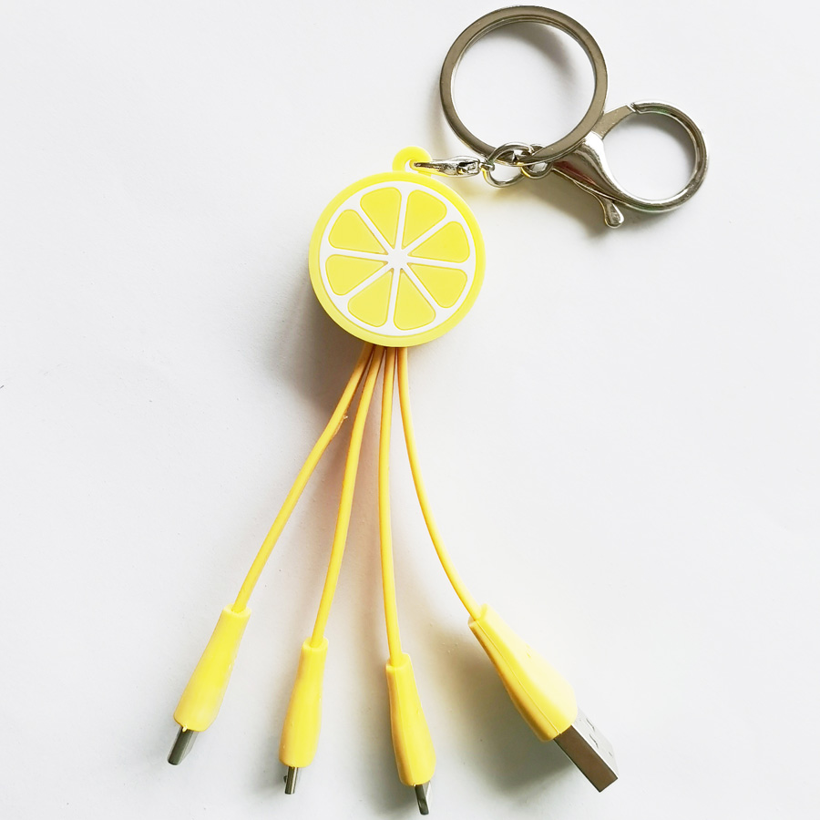 Keychain charging cable