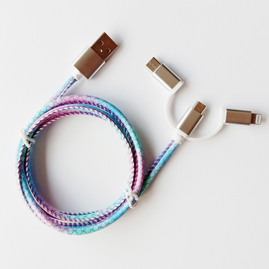 3 in 1 patterned cable