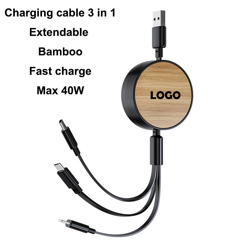 Extendable 3 in 1 cable